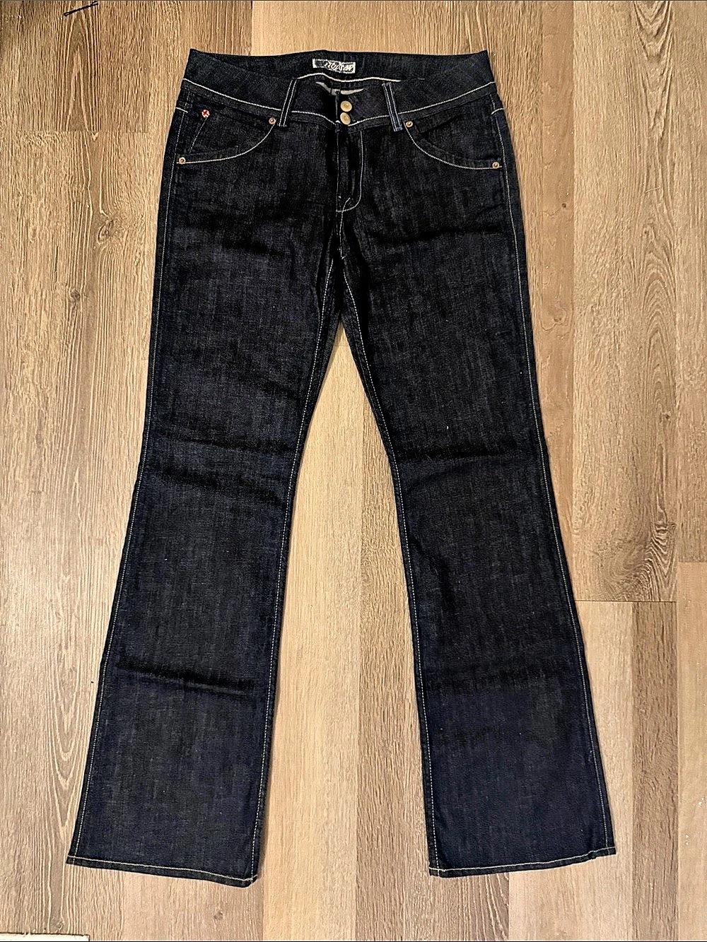 Hudson Bootcut Denim Jeans Black Waist 32